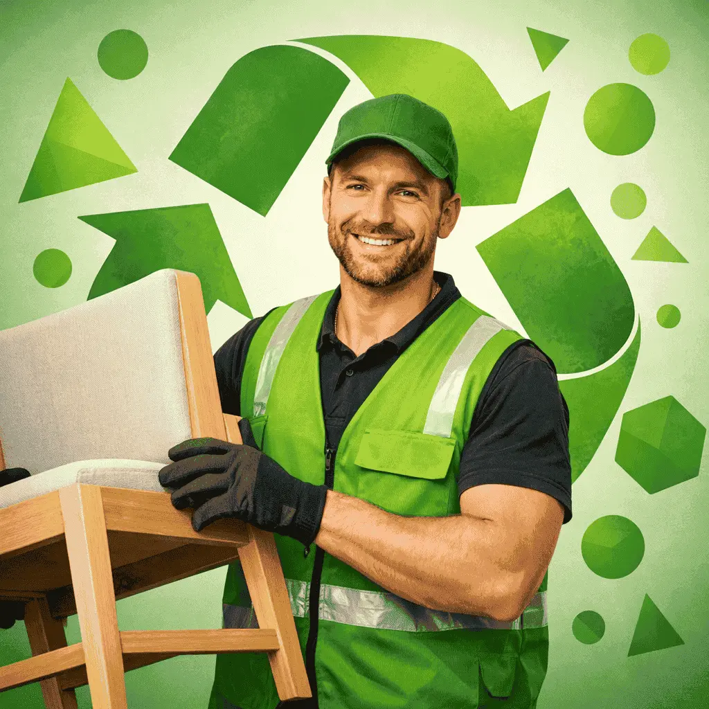 Sunnyvale Junk Removal team with service truck